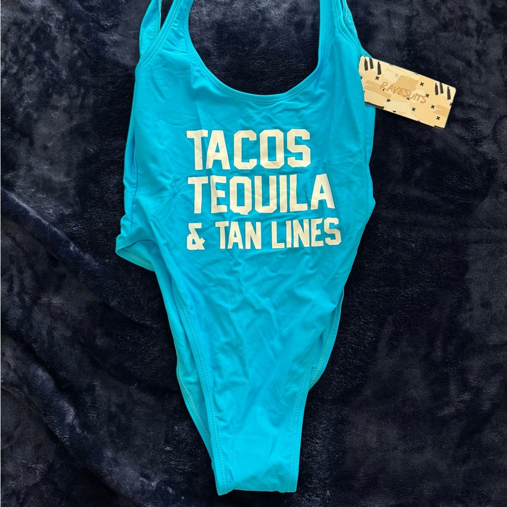 Ravesuit Small/Medium One Piece 
Aqua blue color